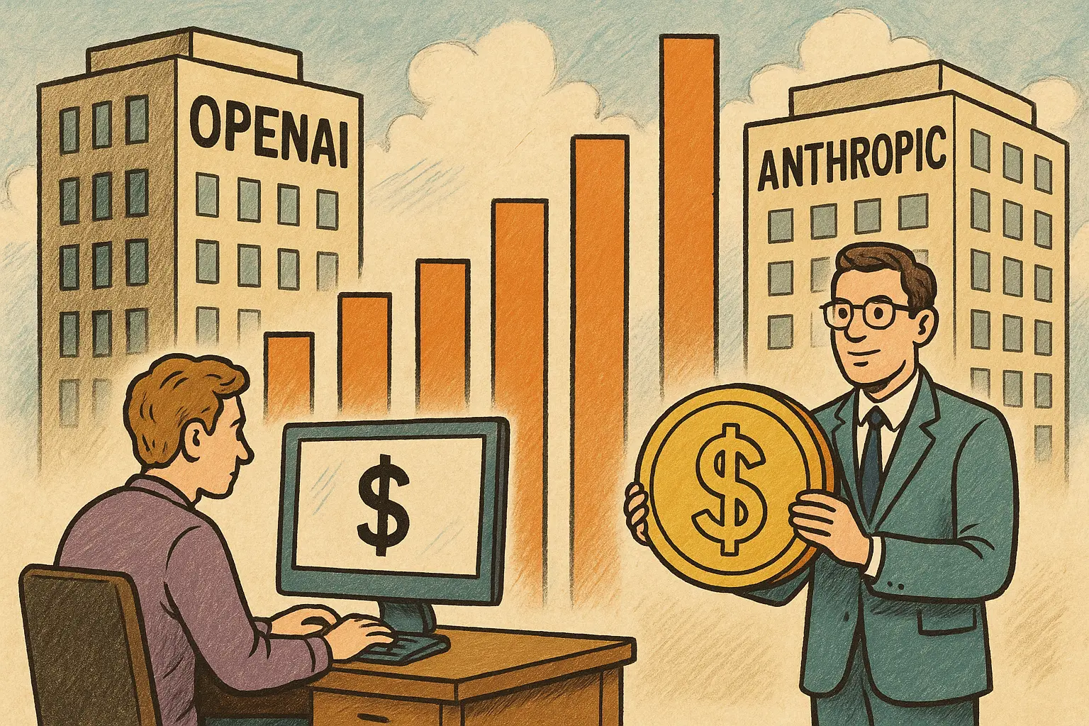Epoch AI 报告：Anthropic 人均创收 900 万美元，高出 OpenAI 逾 60%-区块链文库