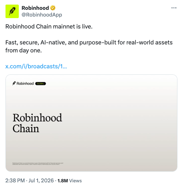 Robinhood支持的DEX Arcus扩展业务，新增代币化资产与永续合约-区块链文库