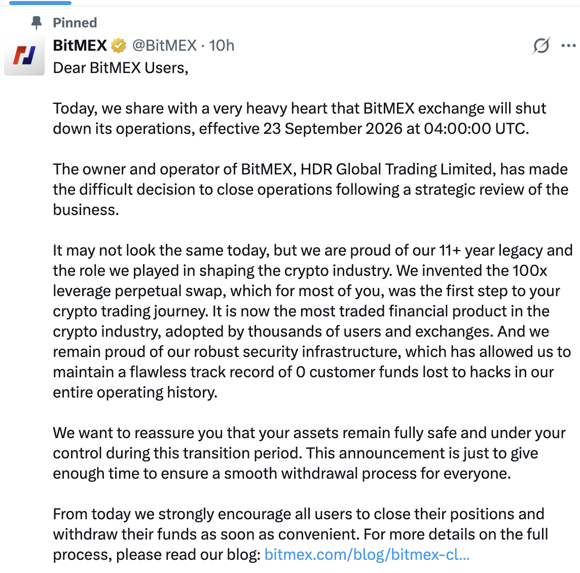 BitMEX退场,分析师警示加密货币整合加速-区块链文库