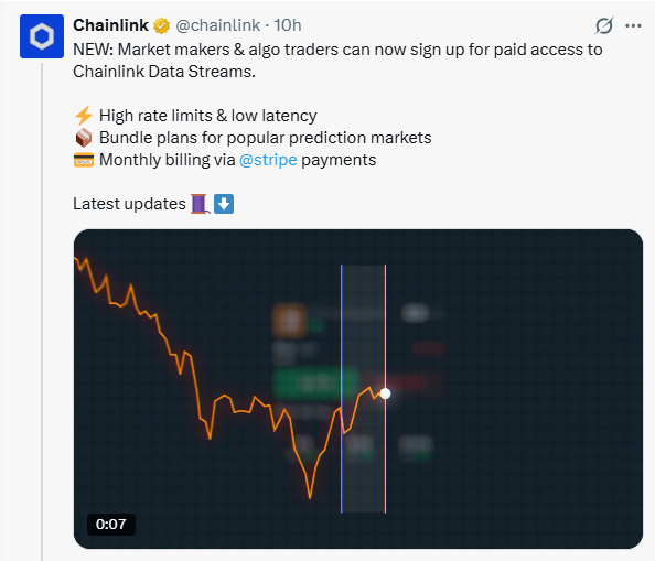 Chainlink新闻:新数据流收入计划或将提振LINK-区块链文库