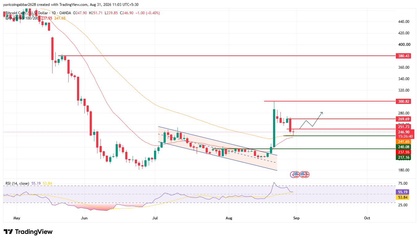 比特币现金价格预测:$BCH突破后的下一步走向?-区块链文库