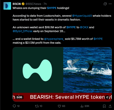 Hyperliquid价格预测:为何HYPE巨鲸抛售,下一步将如何发展?-区块链文库