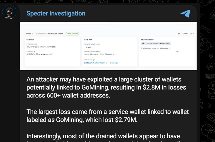 加密货币黑客新闻：GoMining钱包攻击是否导致600多个钱包被盗？-区块链文库