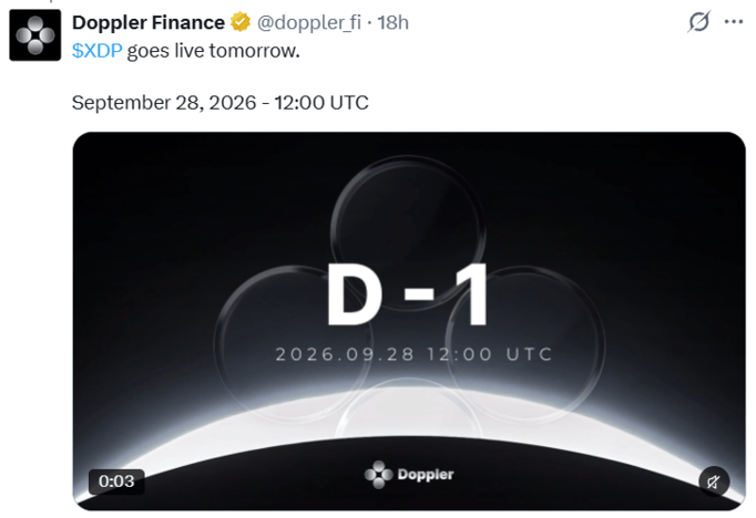 Doppler Finance今日上市日期公布:XDP开盘价将如何?-区块链文库