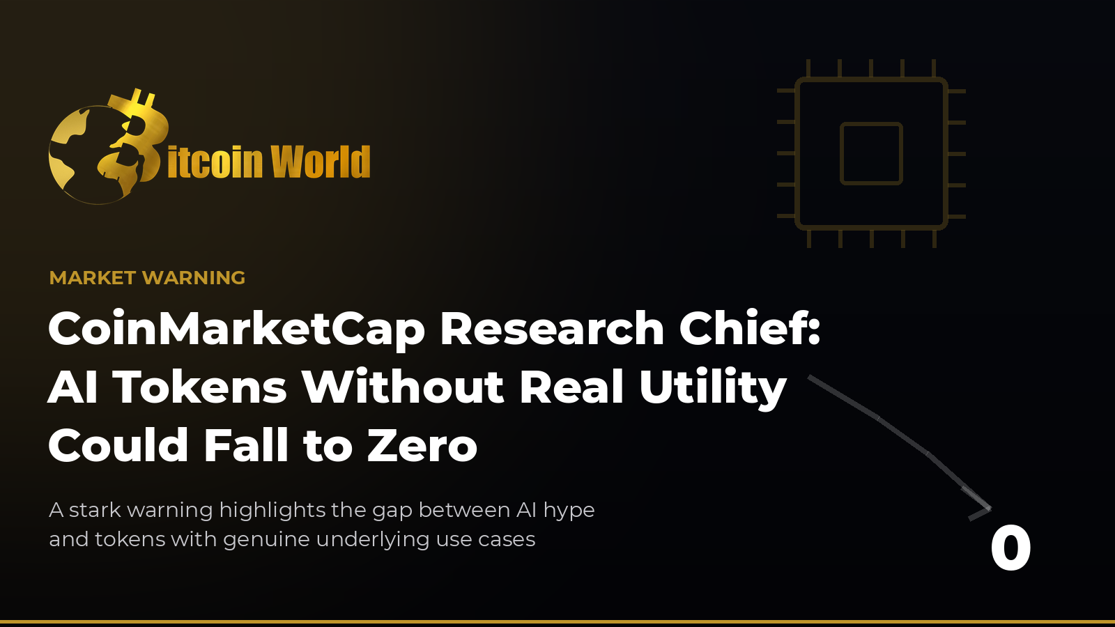 CoinMarketCap研究主管警告:缺乏实际用途的AI代币可能归零-区块链文库