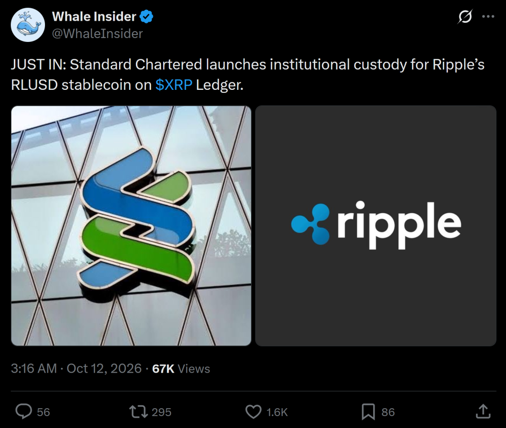 Ripple新闻:RLUSD正式迈入机构金融领域-区块链文库