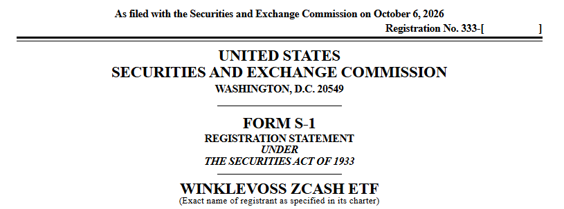 Zcash ETF 最新消息:温克尔沃斯提交文件对 ZEC 价格有何影响?-区块链文库