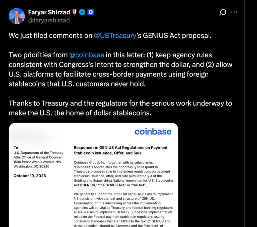 Coinbase股价上涨,公司推动境外稳定币支付-区块链文库