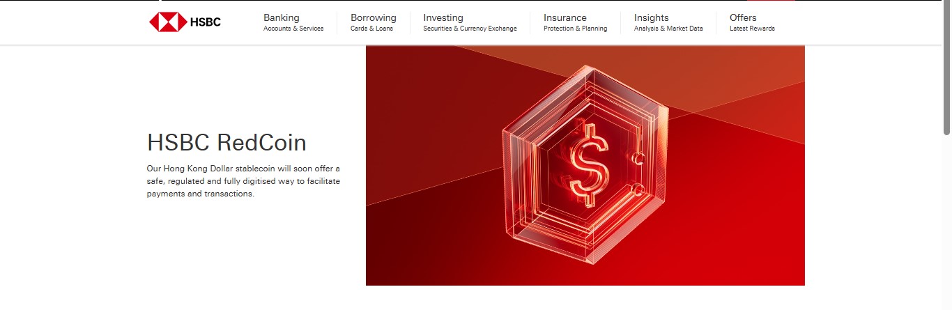 汇丰推出RedCoin:香港新港元稳定币意味着什么?-区块链文库