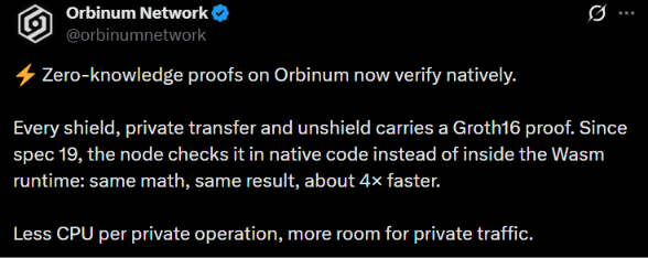 Orbinum网络新闻:原生Groth16验证加速测试网-区块链文库