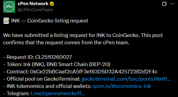 Ink网络新闻：持有者现在可以验证哪些官方详情？-区块链文库