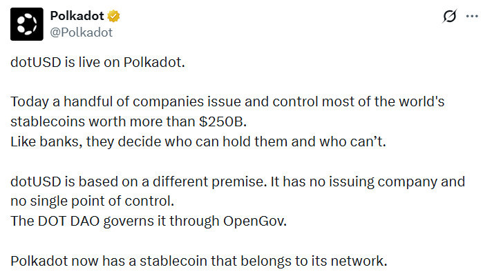 Polkadot dotUSD正式上线：DOT持有者现在该怎么办？-区块链文库