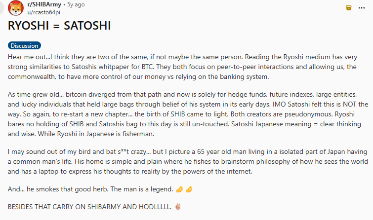 Shiba Inu创始人Ryoshi可能已永久消失,社区资深人士称;这一谜团能否引发SHIB反弹?-区块链文库